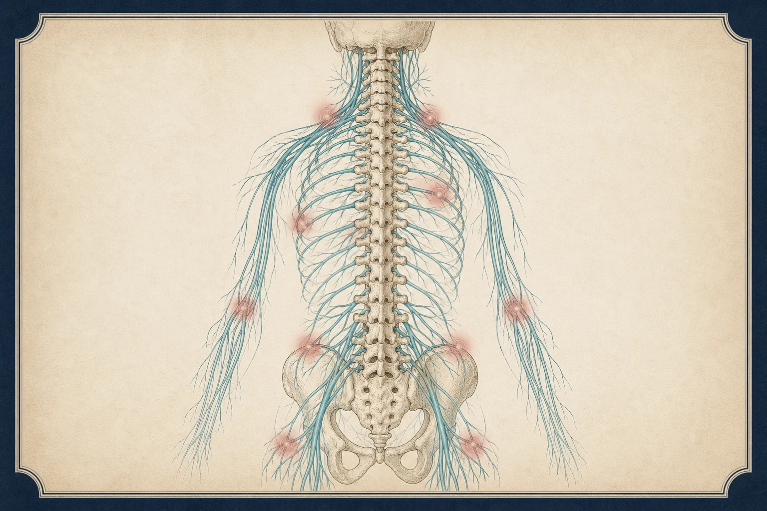Calm patient education illustration for Chronic pain