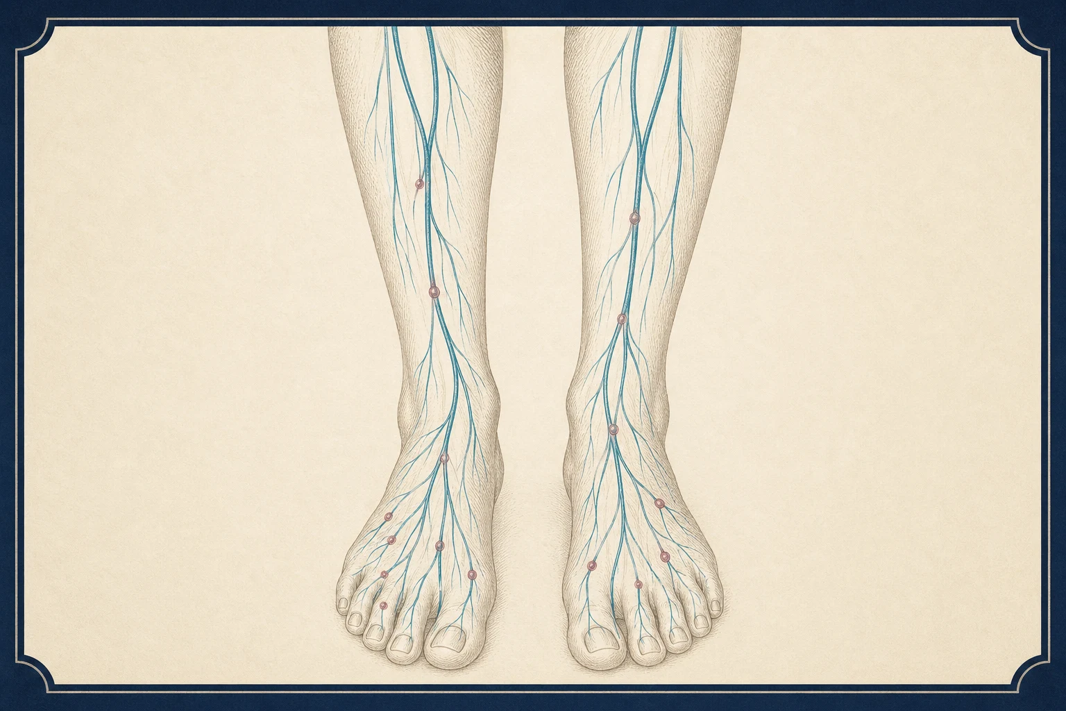 Calm patient education illustration for Diabetic peripheral neuropathy