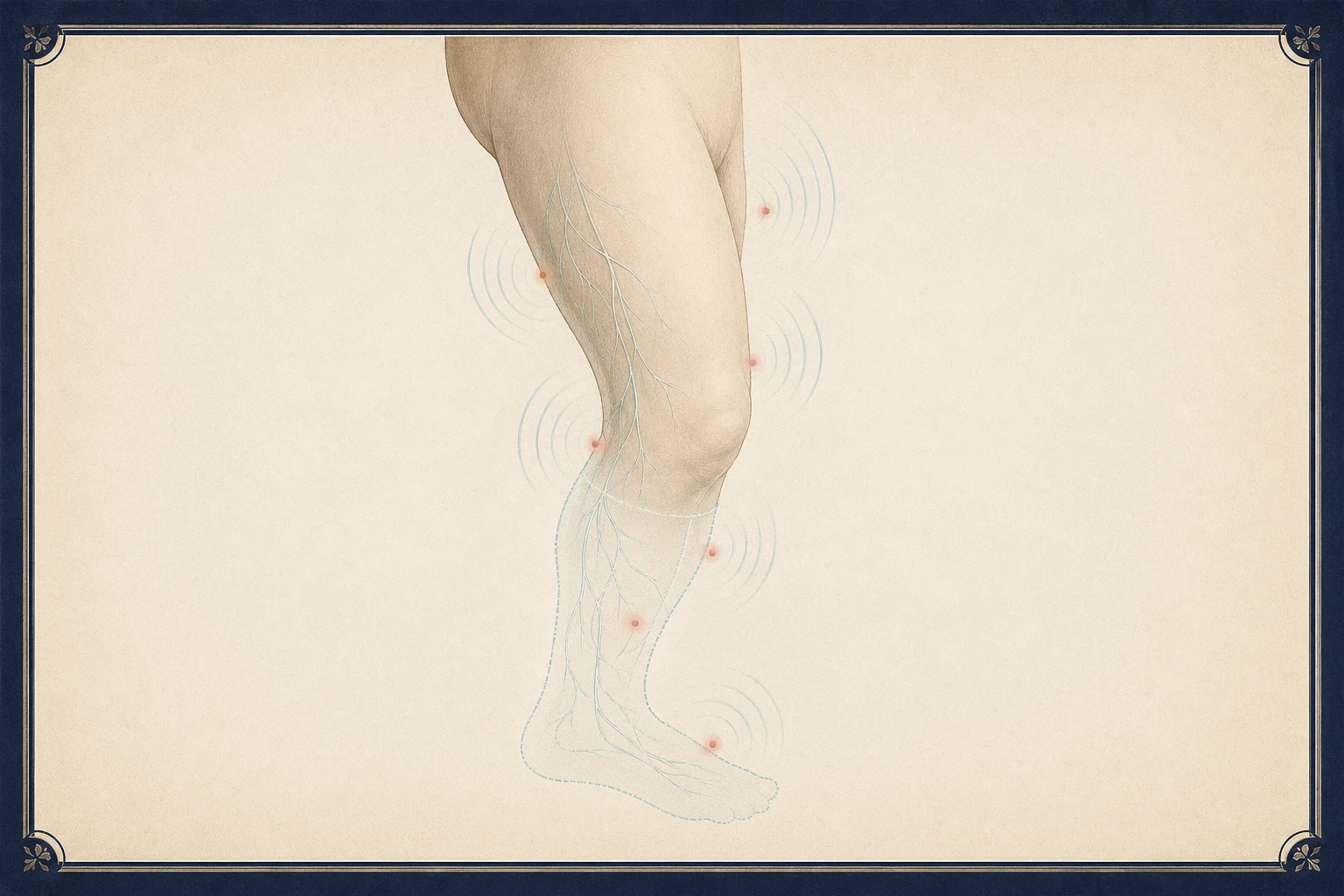 Calm patient education illustration for Phantom limb pain