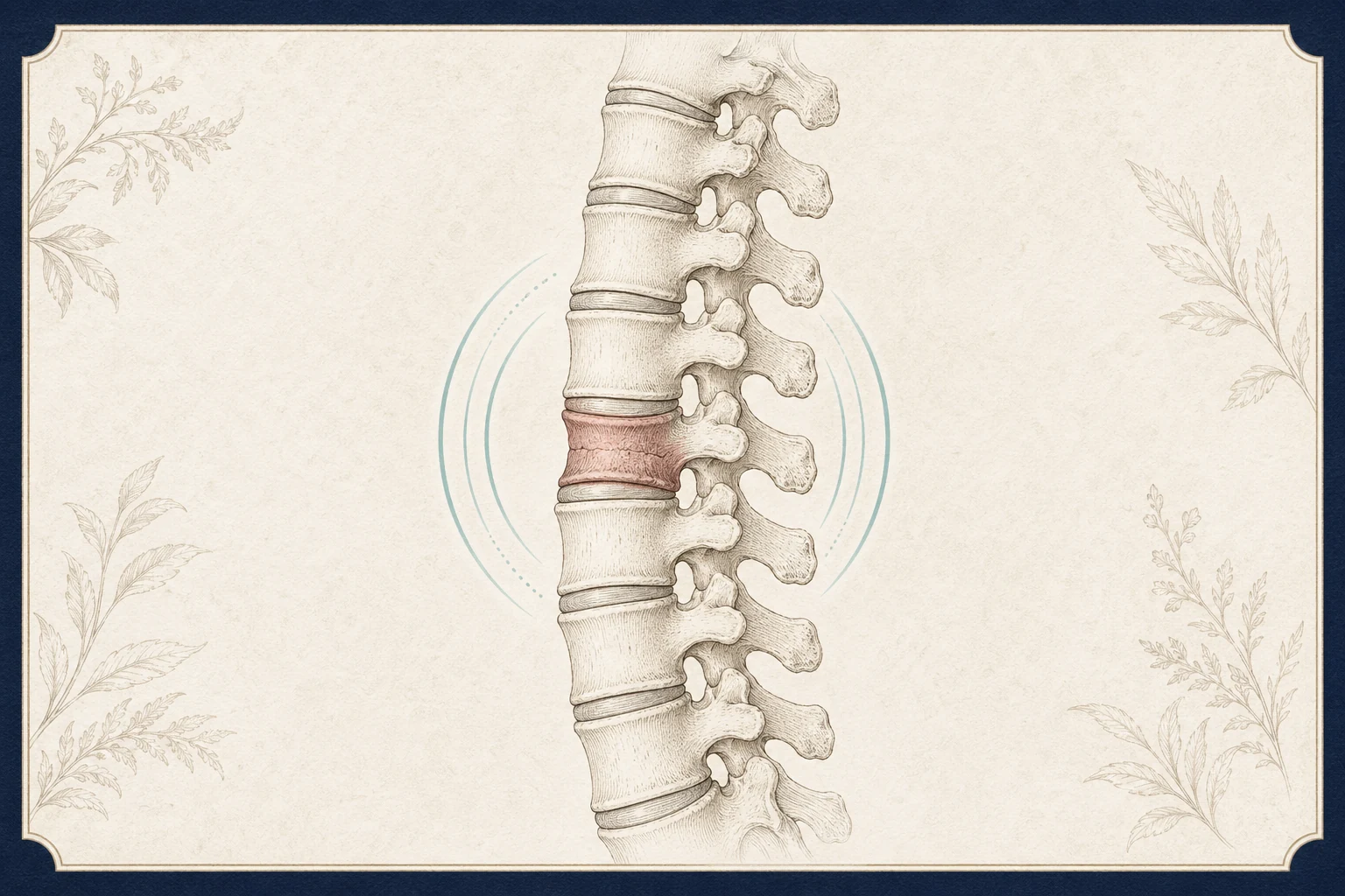 Calm patient education illustration for Vertebral compression fractures