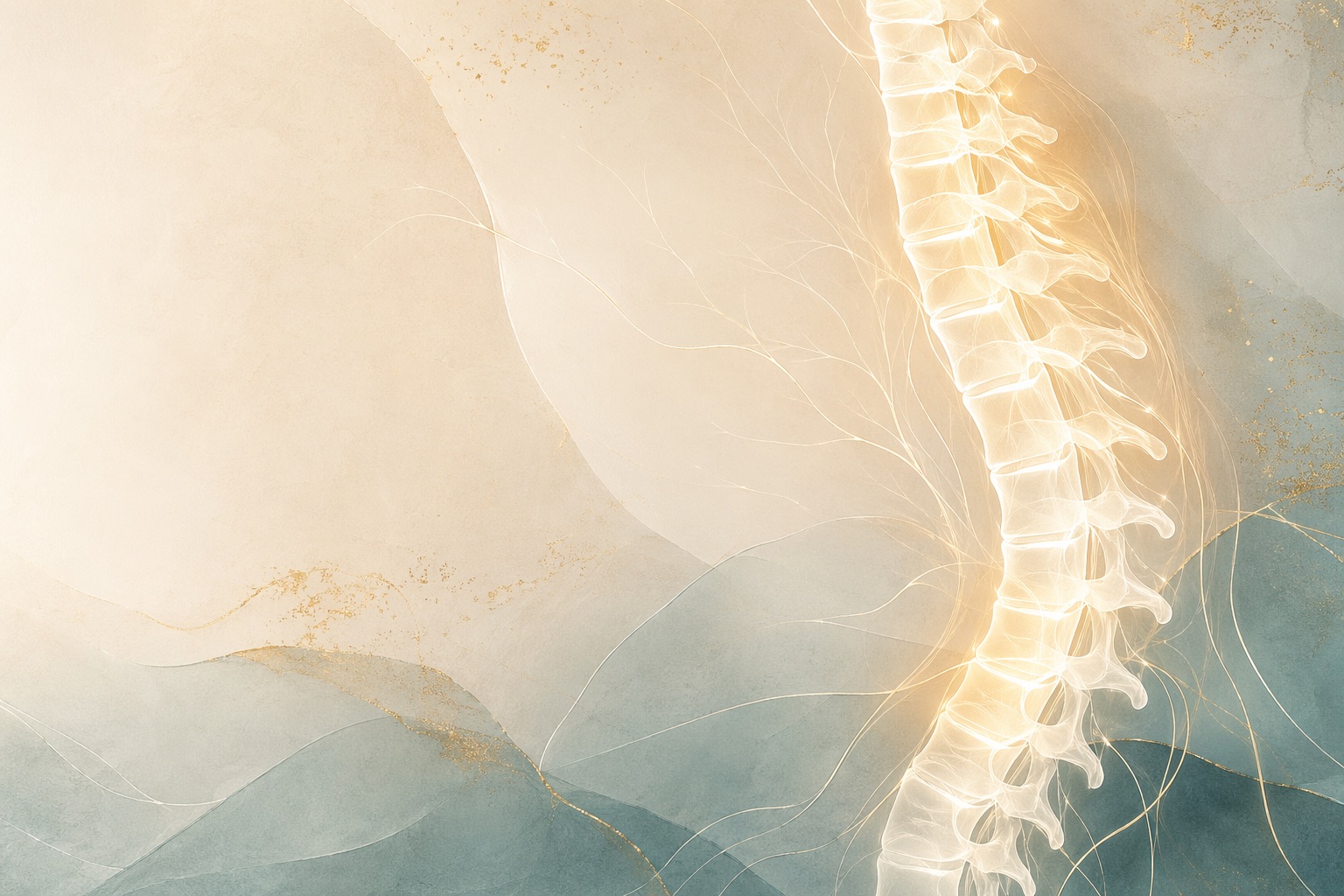 Editorial spine and nerve pathway visual