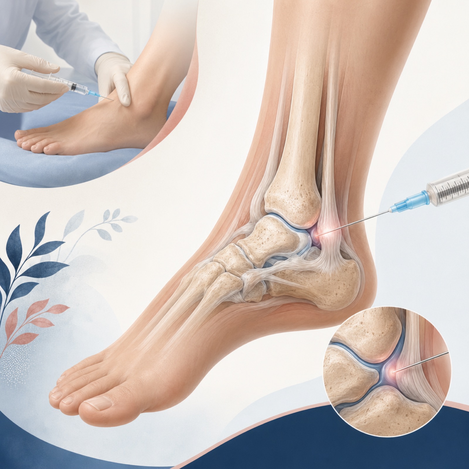 Illustration for Ankle Injections