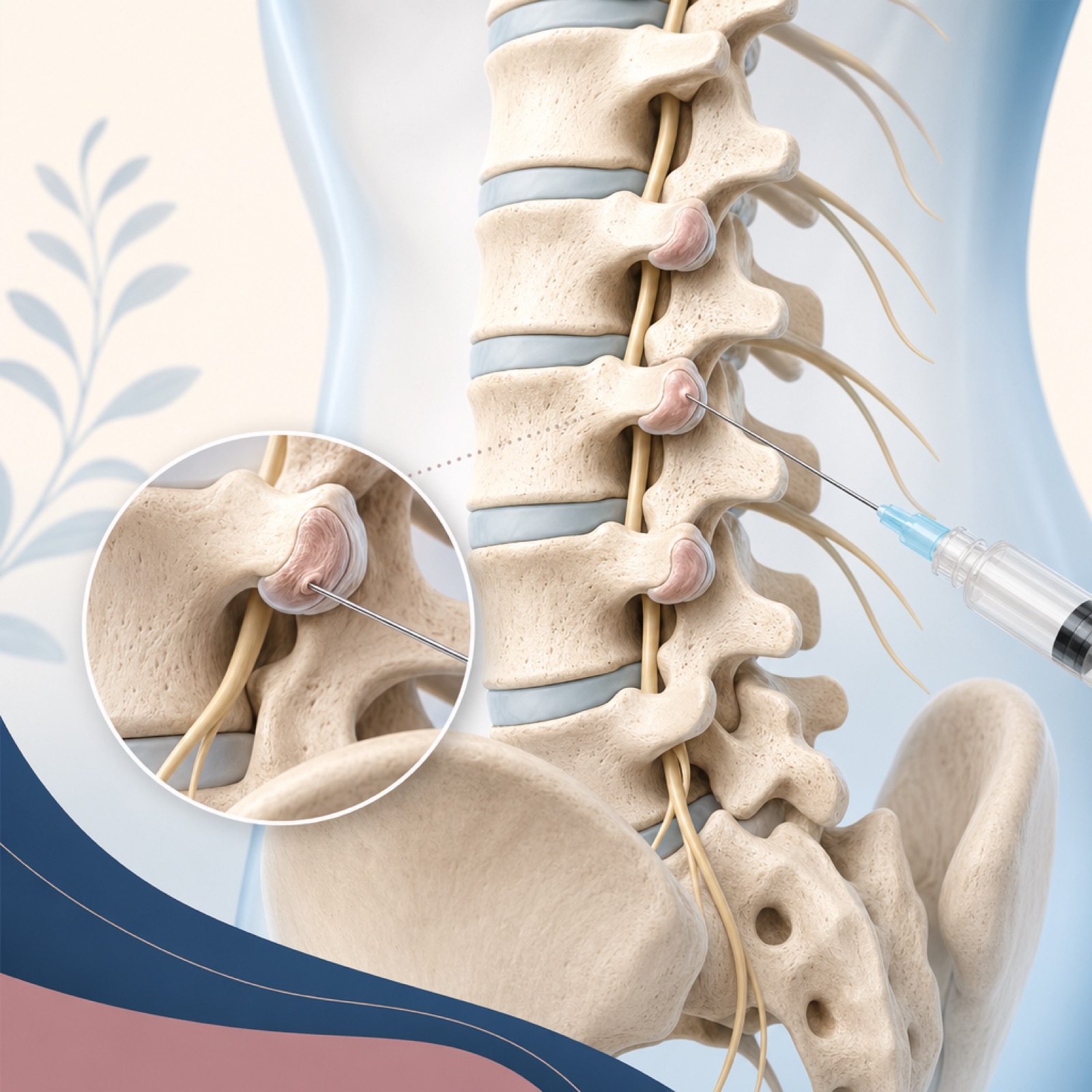Illustration for Facet Joint Injections
