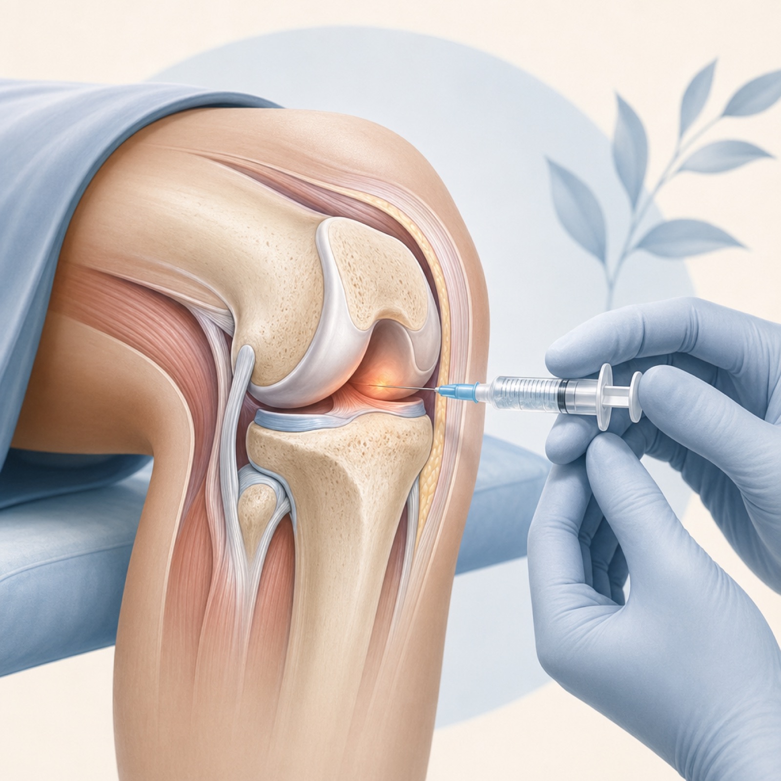 Illustration for Knee Joint Injections