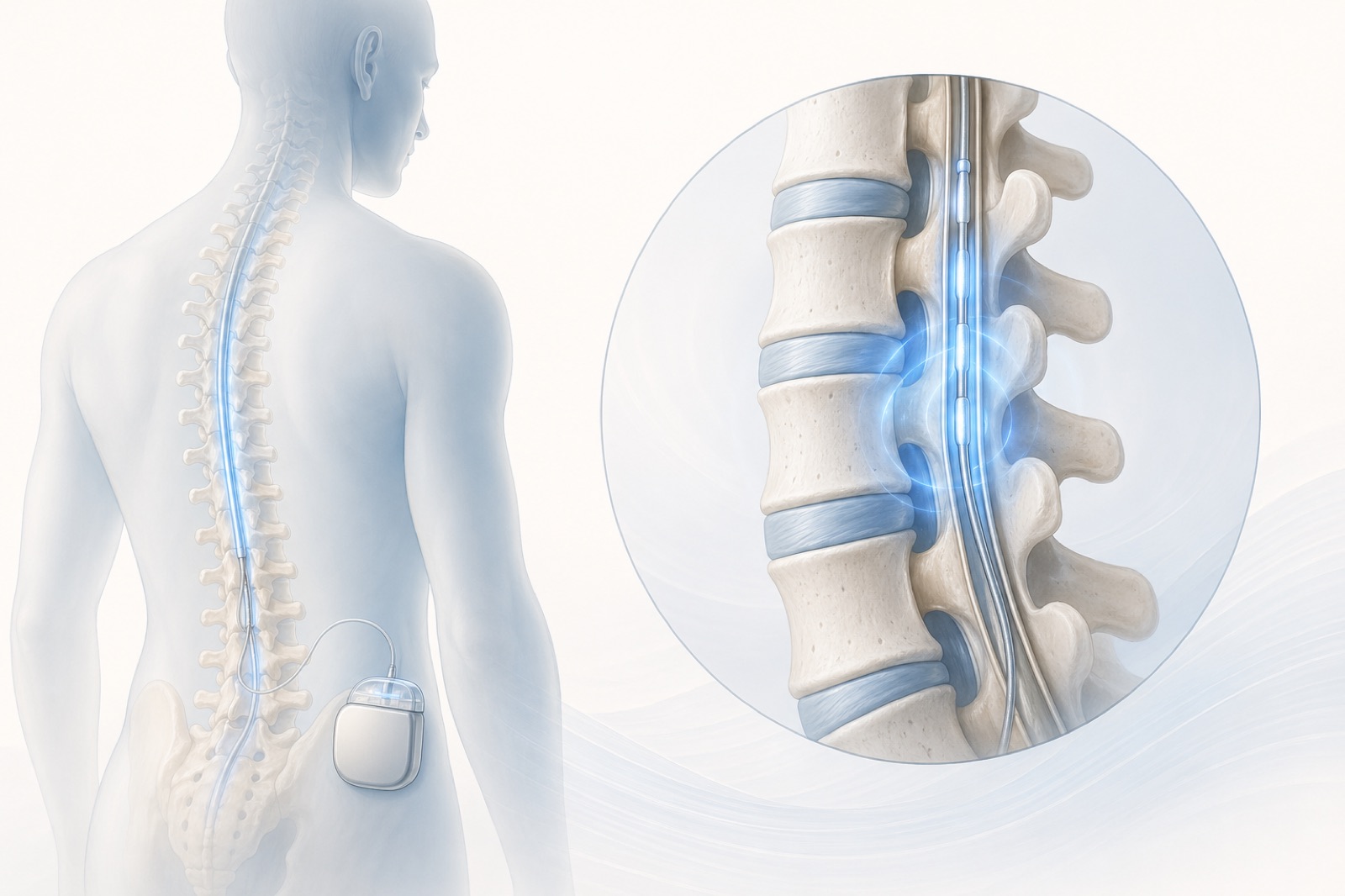 Illustration for Spinal Cord Stimulator Implants