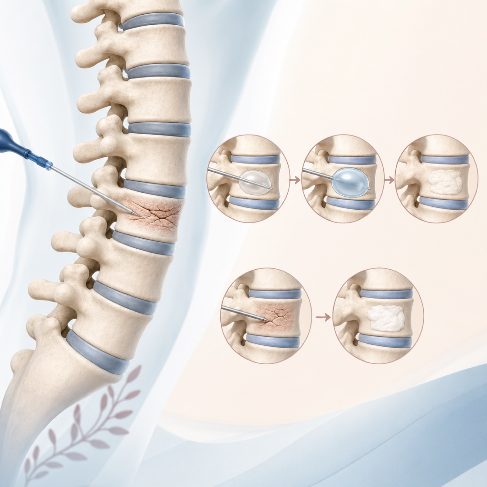 Illustration for Vertebroplasty & Kyphoplasty